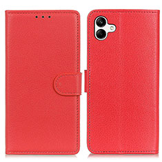 Handytasche Stand Schutzhülle Flip Leder Hülle A03D für Samsung Galaxy M04 Rot