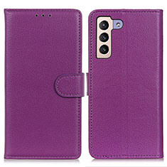 Handytasche Stand Schutzhülle Flip Leder Hülle A03D für Samsung Galaxy S21 5G Violett