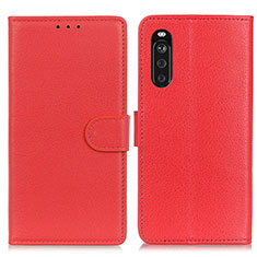 Handytasche Stand Schutzhülle Flip Leder Hülle A03D für Sony Xperia 10 III Rot