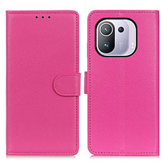 Handytasche Stand Schutzhülle Flip Leder Hülle A03D für Xiaomi Mi 11 Pro 5G Pink