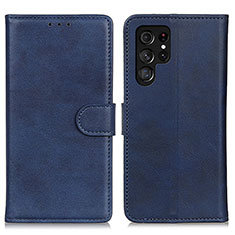 Handytasche Stand Schutzhülle Flip Leder Hülle A04D für Samsung Galaxy S21 Ultra 5G Blau