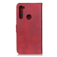 Handytasche Stand Schutzhülle Flip Leder Hülle A05D für Motorola Moto One Fusion Plus Rot