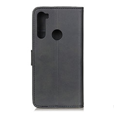 Handytasche Stand Schutzhülle Flip Leder Hülle A05D für Motorola Moto One Fusion Plus Schwarz