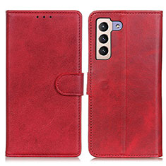 Handytasche Stand Schutzhülle Flip Leder Hülle A05D für Samsung Galaxy S22 Plus 5G Rot