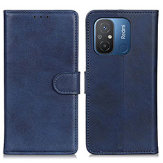 Handytasche Stand Schutzhülle Flip Leder Hülle A05D für Xiaomi Poco C55 Blau