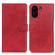 Handytasche Stand Schutzhülle Flip Leder Hülle A05D für Xiaomi Redmi 13C Rot