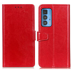 Handytasche Stand Schutzhülle Flip Leder Hülle A06D für Motorola Moto Edge 20 Pro 5G Rot
