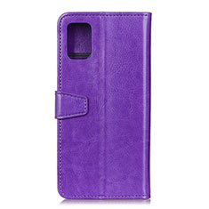 Handytasche Stand Schutzhülle Flip Leder Hülle A06D für Motorola Moto G100 5G Violett