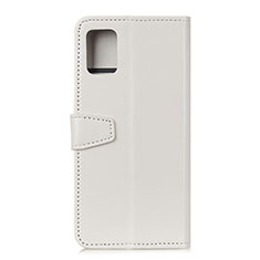 Handytasche Stand Schutzhülle Flip Leder Hülle A06D für Motorola Moto G100 5G Weiß