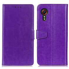 Handytasche Stand Schutzhülle Flip Leder Hülle A06D für Samsung Galaxy XCover 5 SM-G525F Violett
