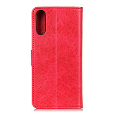 Handytasche Stand Schutzhülle Flip Leder Hülle A07D für Samsung Galaxy A02 Rot
