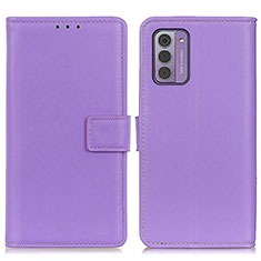 Handytasche Stand Schutzhülle Flip Leder Hülle A08D für Nokia G310 5G Violett