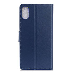 Handytasche Stand Schutzhülle Flip Leder Hülle A08D für Samsung Galaxy A01 Core Blau