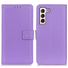 Handytasche Stand Schutzhülle Flip Leder Hülle A08D für Samsung Galaxy S21 5G Violett