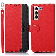 Handytasche Stand Schutzhülle Flip Leder Hülle A10D für Samsung Galaxy S21 Plus 5G Rot