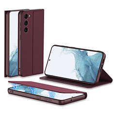 Handytasche Stand Schutzhülle Flip Leder Hülle AC1 für Samsung Galaxy S23 5G Rot