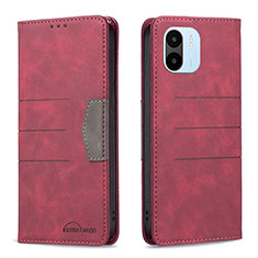 Handytasche Stand Schutzhülle Flip Leder Hülle B01F für Xiaomi Redmi A1 Rot