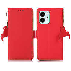 Handytasche Stand Schutzhülle Flip Leder Hülle B01H für Huawei Honor 80 SE 5G Rot