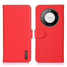 Handytasche Stand Schutzhülle Flip Leder Hülle B01H für Huawei Mate 60 Rot