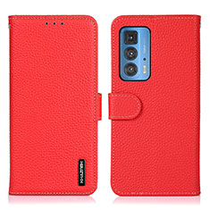 Handytasche Stand Schutzhülle Flip Leder Hülle B01H für Motorola Moto Edge 20 Pro 5G Rot