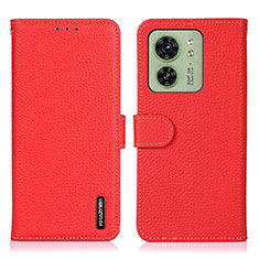 Handytasche Stand Schutzhülle Flip Leder Hülle B01H für Motorola Moto Edge (2023) 5G Rot