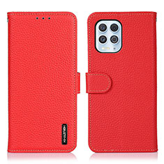 Handytasche Stand Schutzhülle Flip Leder Hülle B01H für Motorola Moto G100 5G Rot