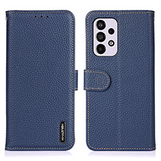 Handytasche Stand Schutzhülle Flip Leder Hülle B01H für Samsung Galaxy A33 5G Blau