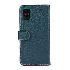 Handytasche Stand Schutzhülle Flip Leder Hülle B01H für Samsung Galaxy A51 4G Grün
