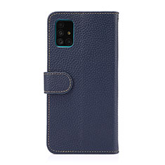 Handytasche Stand Schutzhülle Flip Leder Hülle B01H für Samsung Galaxy A51 5G Blau