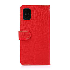 Handytasche Stand Schutzhülle Flip Leder Hülle B01H für Samsung Galaxy A51 5G Rot