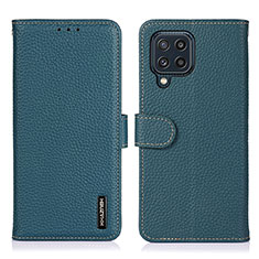 Handytasche Stand Schutzhülle Flip Leder Hülle B01H für Samsung Galaxy M32 4G Grün