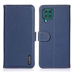 Handytasche Stand Schutzhülle Flip Leder Hülle B01H für Samsung Galaxy M62 4G Blau