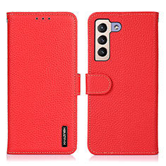 Handytasche Stand Schutzhülle Flip Leder Hülle B01H für Samsung Galaxy S21 FE 5G Rot