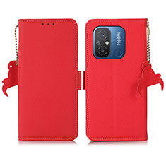 Handytasche Stand Schutzhülle Flip Leder Hülle B01H für Xiaomi Poco C55 Rot