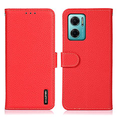 Handytasche Stand Schutzhülle Flip Leder Hülle B01H für Xiaomi Redmi 10 5G Rot