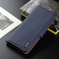 Handytasche Stand Schutzhülle Flip Leder Hülle B01H für Xiaomi Redmi 9A Blau