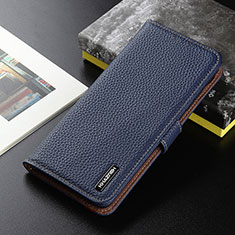 Handytasche Stand Schutzhülle Flip Leder Hülle B01H für Xiaomi Redmi 9AT Blau