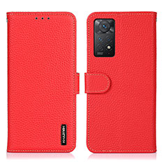 Handytasche Stand Schutzhülle Flip Leder Hülle B01H für Xiaomi Redmi Note 11 Pro 4G Rot