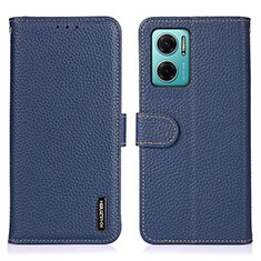 Handytasche Stand Schutzhülle Flip Leder Hülle B01H für Xiaomi Redmi Note 11E 5G Blau
