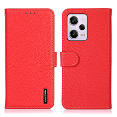 Handytasche Stand Schutzhülle Flip Leder Hülle B01H für Xiaomi Redmi Note 12 Pro 5G Rot