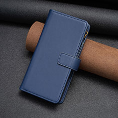 Handytasche Stand Schutzhülle Flip Leder Hülle B03F für Nokia C210 Blau