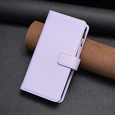 Handytasche Stand Schutzhülle Flip Leder Hülle B03F für Nokia C210 Helles Lila