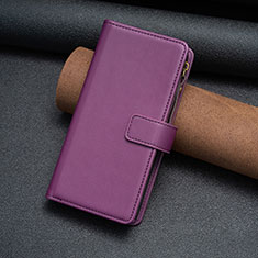 Handytasche Stand Schutzhülle Flip Leder Hülle B03F für Nokia C210 Violett