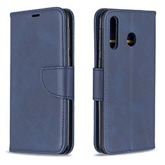 Handytasche Stand Schutzhülle Flip Leder Hülle B04F für Samsung Galaxy A40s Blau
