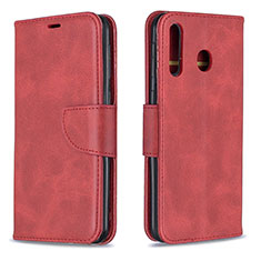 Handytasche Stand Schutzhülle Flip Leder Hülle B04F für Samsung Galaxy A40s Rot