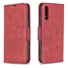 Handytasche Stand Schutzhülle Flip Leder Hülle B04F für Samsung Galaxy A50S Rot