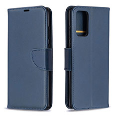 Handytasche Stand Schutzhülle Flip Leder Hülle B04F für Samsung Galaxy Note 20 5G Blau