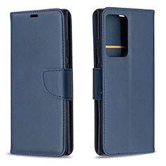 Handytasche Stand Schutzhülle Flip Leder Hülle B04F für Samsung Galaxy Note 20 Ultra 5G Blau