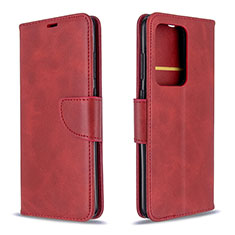 Handytasche Stand Schutzhülle Flip Leder Hülle B04F für Samsung Galaxy S20 Plus Rot
