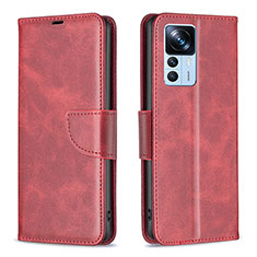 Handytasche Stand Schutzhülle Flip Leder Hülle B04F für Xiaomi Mi 12T Pro 5G Rot